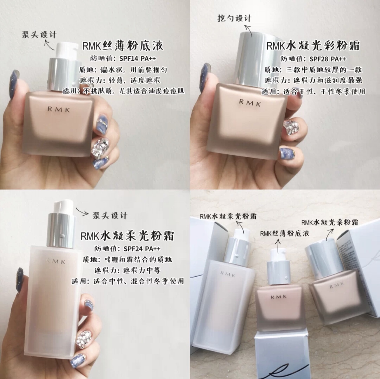 2019 new version of Japan RMK Water Condensed Soft Light Powder Bottom Cream Square Bottle Silk Thin powder