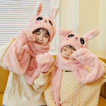 Childrens hat vibrato rabbit ear hat female autumn winter net red cute long ears will move rabbit hat winter