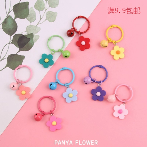Брелок, брендовая милая подвеска в форме цветка, в цветочек, Южная Корея