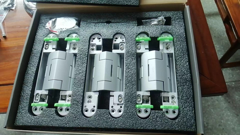 Special Hydraulic Hinges for Invisible Doors, with Buffering and Automatic Closing, Three-Dimensional Adjustable Self-Closing Hinges for Hidden Doors