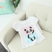 C về nhà mùa hè bé gái mới áo thun tay ngắn cho bé Áo thun cotton tay ngắn cho bé sơ sinh vừa và nhỏ