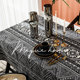 Manyuejia Moroccan light luxury B&B ຝ້າຍແລະ linen tablecloth desk rectangular retro tablecloth ຕາຕະລາງກາເຟ mat tablecloth