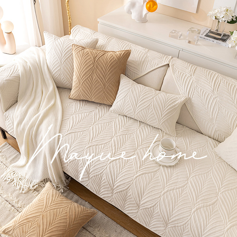 Cranberry Home Nordic Simplicity Joins Plush Sofa Cushion Retro Sofa Towels Cushion Subs All Season Autumn Winter Sofa Cover