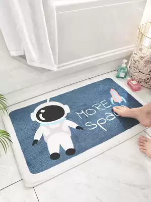 Short velvet powder room floor mats, floor towels, bathroom non-slip mats, absorbent mats, door mats, carpet, bedroom mats