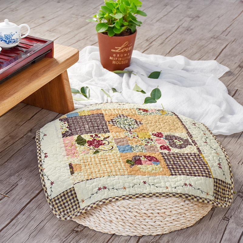 Tatami cotton pure cotton breathable dining chair cushion cushion office general thin seat cushion fabric futon cushion