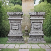 Lions Square Brick Carved Villa Siheyuan Nine-story Screen Wall Screen Wall Wall Decoration Pendant Chinese Door Head Accessories