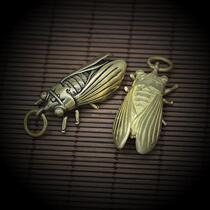 Pure Brass Know Pendant Mini Model Car Key Button Pendant Mini Table Swing Piece Retro Wind Bronze Ornament