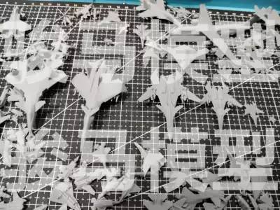 3D printing 1 700 1 350 scale modern carrier-based aircraft aircraft