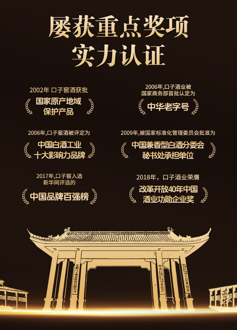 安享好物 安享A级白酒-口子窖5年 46度白酒 国标 