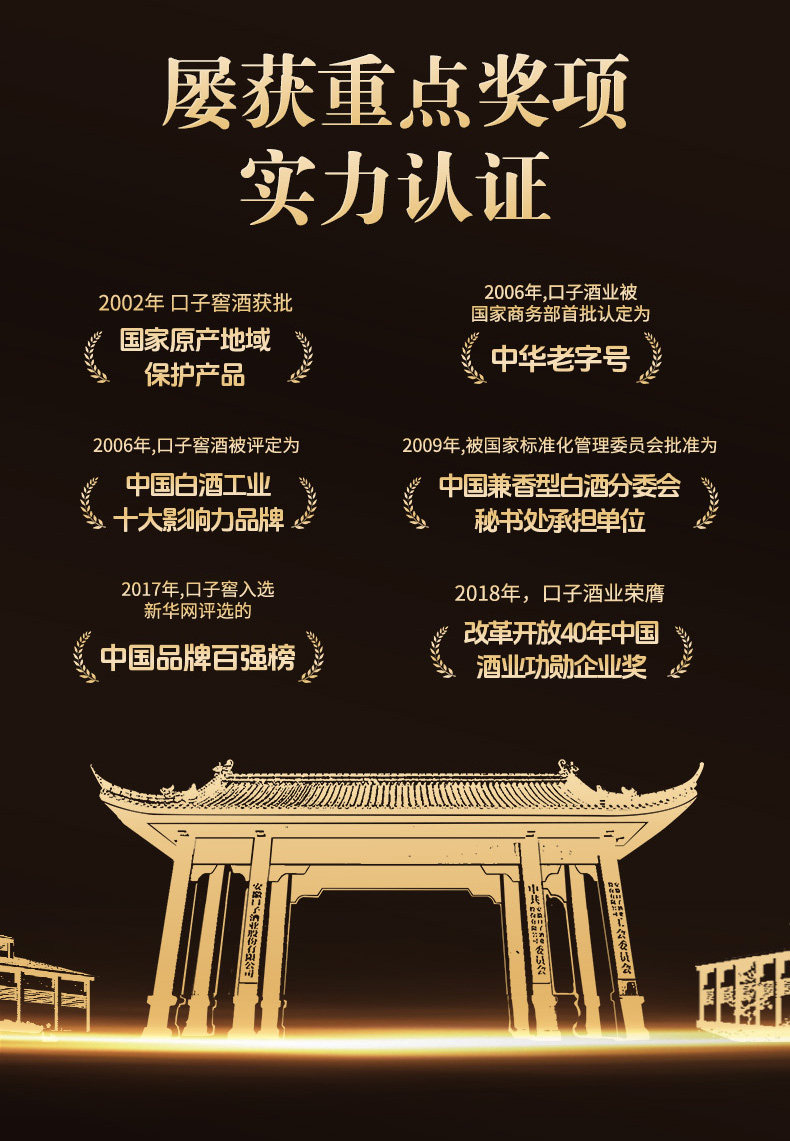 安享好物 安享A级白酒-口子窖六年 41度白酒 企标 