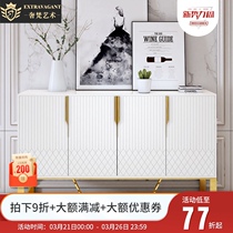 Light luxury marble sideboard post-modern wine cabinet Cabinet Cabinet Nordic locker living room wall home mysterious cabinet