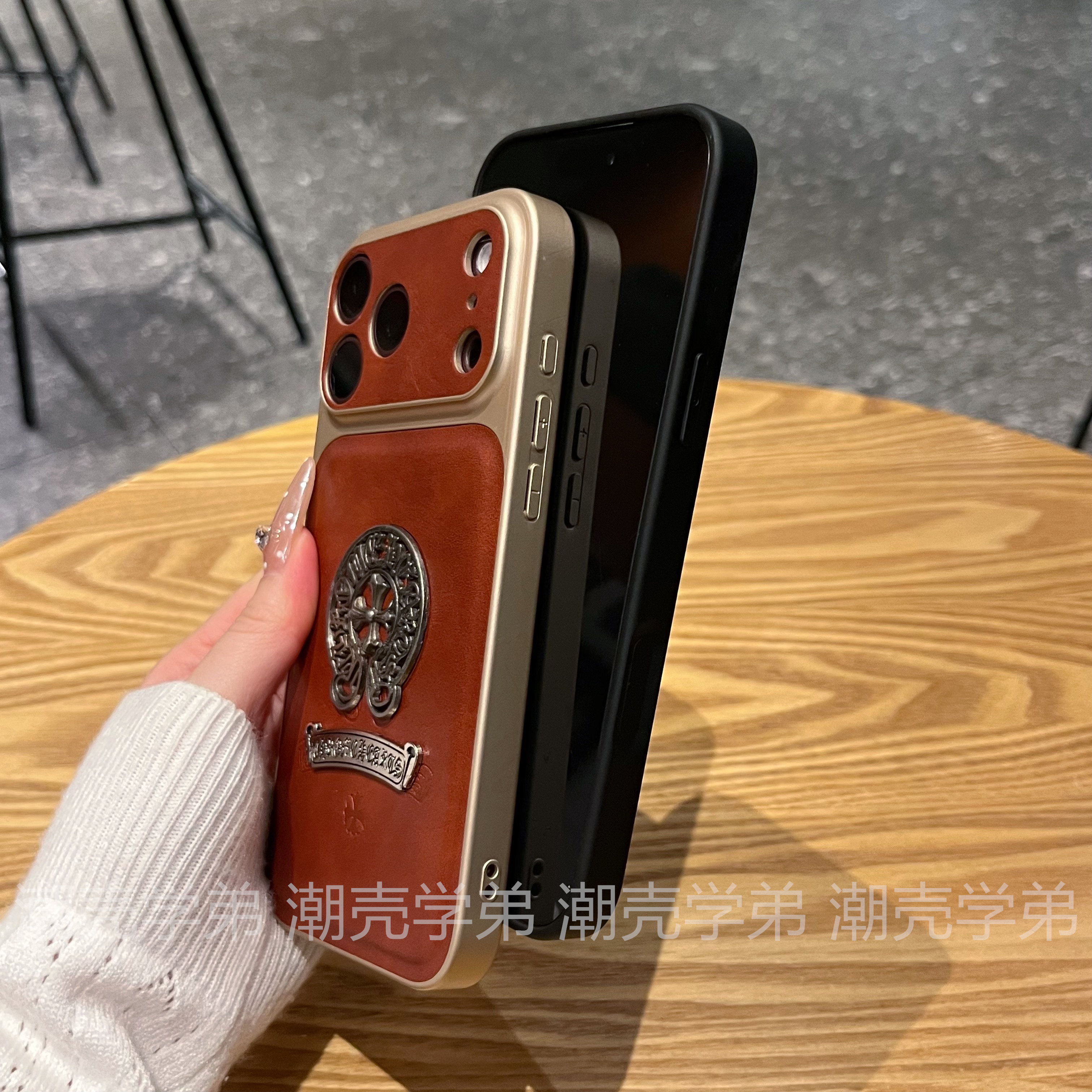 Chrome Hearts Emblem Floral iPhone Case