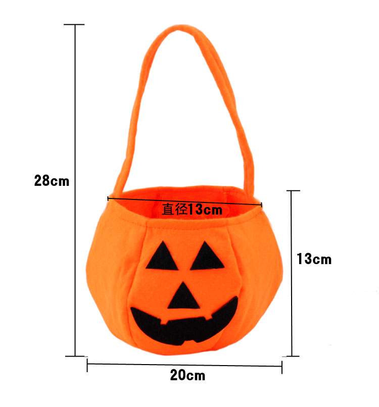 Halloween cung cấp cho trẻ em túi bí ngô nồi bí ngô túi bí ngô xô bí ngô túi flannel - Sản phẩm Đảng / Magic / Hiệu suất