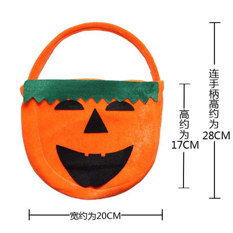 Halloween cung cấp cho trẻ em túi bí ngô nồi bí ngô túi bí ngô xô bí ngô túi flannel - Sản phẩm Đảng / Magic / Hiệu suất