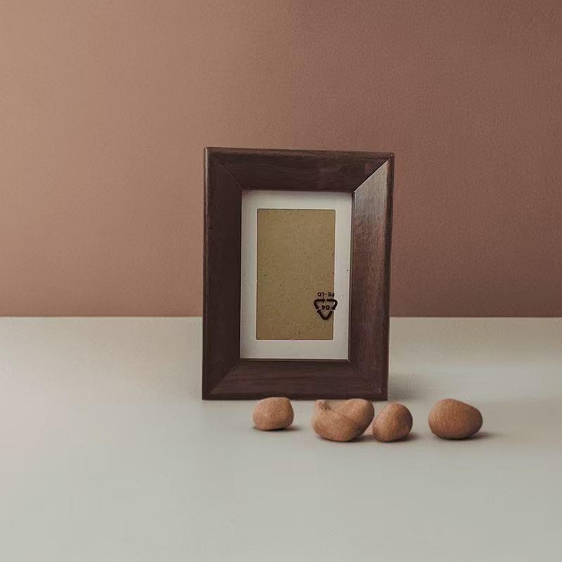 Can Hold 100 Yuan Mini Wooden Photo Stereo Desktop Instant Hollow Photo Frame Calligraphy and Painting Table Student Creative Ornaments