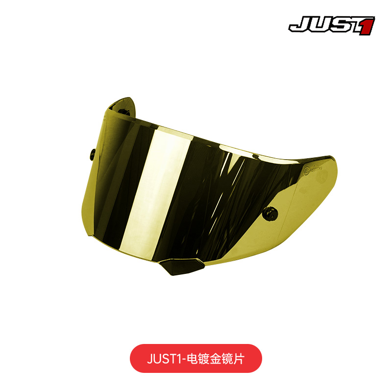 JUST1 Safety Helmet Locomotive safety helmet SAFETY GOGGLES ORIGINAL Plated Silver Plated Gold Magic Color Individuality Plated Lenses