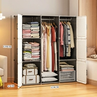 [Магнитная дверная блокировка] Толстые 9 дверей 2 висящих серого белого цвета (багаж может быть помещен сверху)