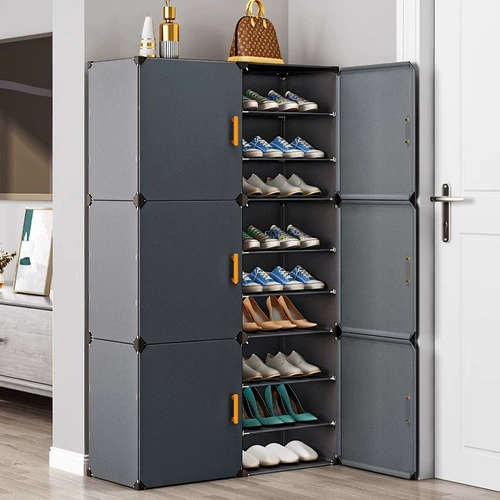Простой обувной шкаф для входа в дом, коридора, многослойное хранилище для обуви в помещении, новая популярная полка для обуви 2025 года.