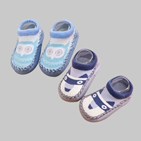 Серый щенок+синяя сова