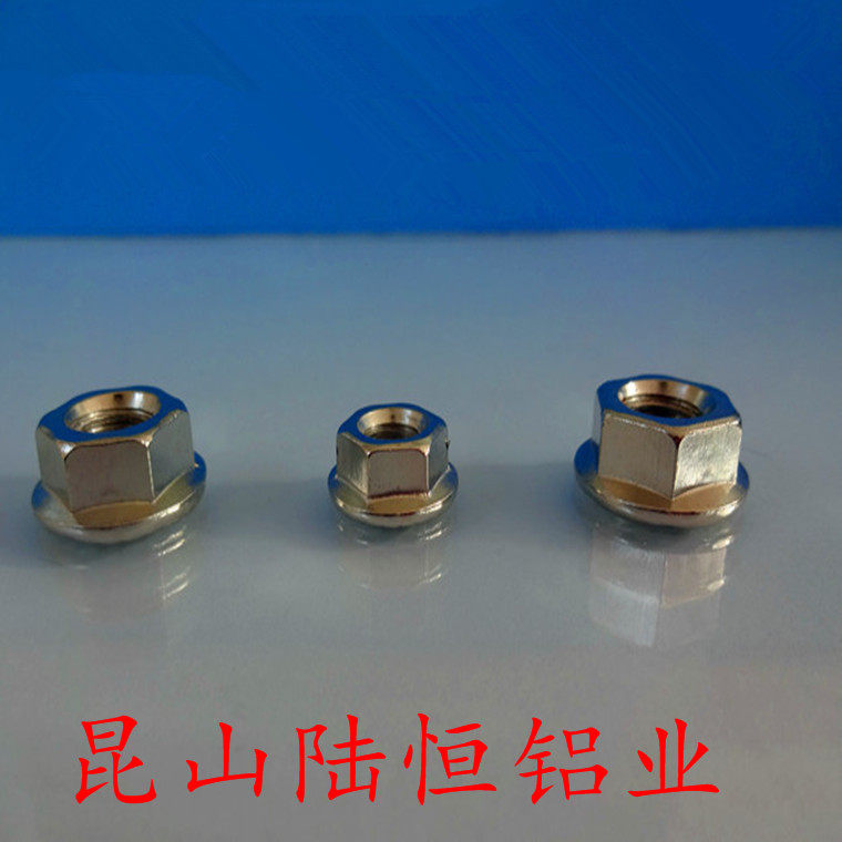 Flange nut Surface nickel plated Aluminum profile fitting flange nut M6-M8- fastening non-slip nut