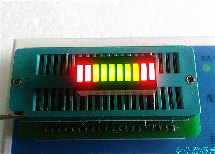 Glow tube LED light strip glow tube light strip 10 segment high brightness 2 red 6 green 2 red 20 only feet 