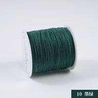 Нефритовая нить среднего объема №10-72 (темно-зеленая).