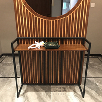 New Chinese GENGUAN BENCH SOLID WOOD MINIMALIST MODERN LIVING ROOM DOOR HALL WALL SIDE END VIEW DECORATIVE CABINET CREATIVE BAR A FEW CASE TABLE
