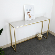 Nordic Marble Xuanguan Table Landing Modern Brief Sofa Back Cabinet Xuanguan Terrace Central Heating Sheet Decoration Shelve