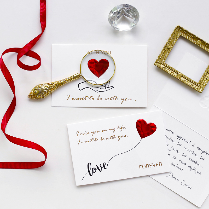 Love Valentine's Day card for birthday 520 gift card for the gift card 7 eve custom wedding thank - you card