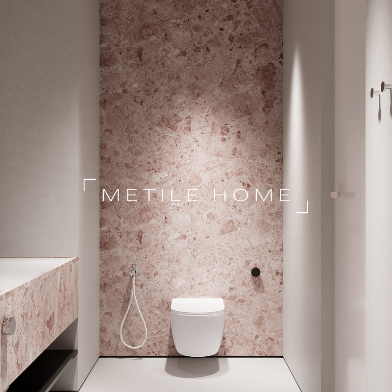 Mei Ci Jia Bathroom Pink Terrazzo Tiles 600X1200 Shopping Mall Restaurant Kitchen Chain Store Non-Slip Floor Tiles Mei Ci Jia Bathroom Pink Terrazzo Tiles 600X1200 Shopping Mall Restaurant Kitchen Chain Store Non-Slip Floor Tiles