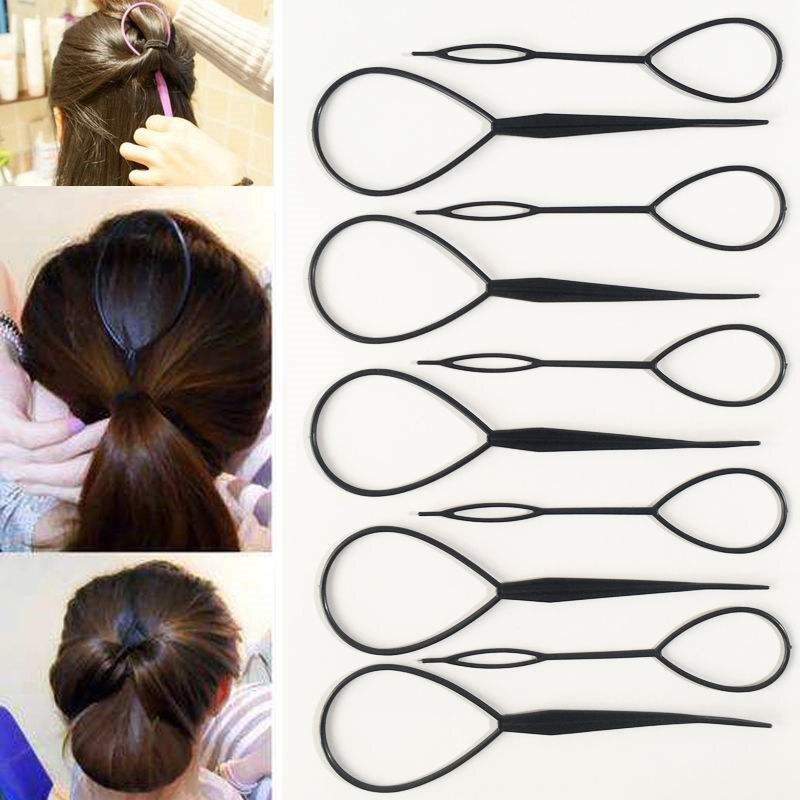 Girl child zezhaired lesbian hair-wearing hairdresser small set of children Zaid with simple disc hair tool to wear hair stick clear