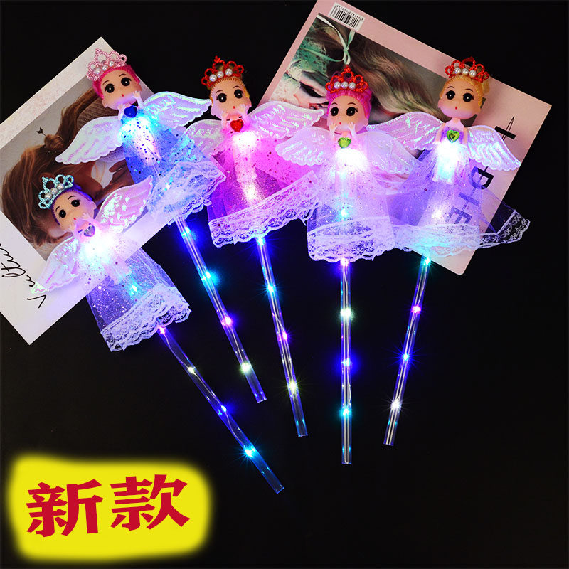 Creative showbiz Gift Little Angel Sparkling Stick Magic Wand Stars Empty Stick Shining Toys Fairy children Gift 