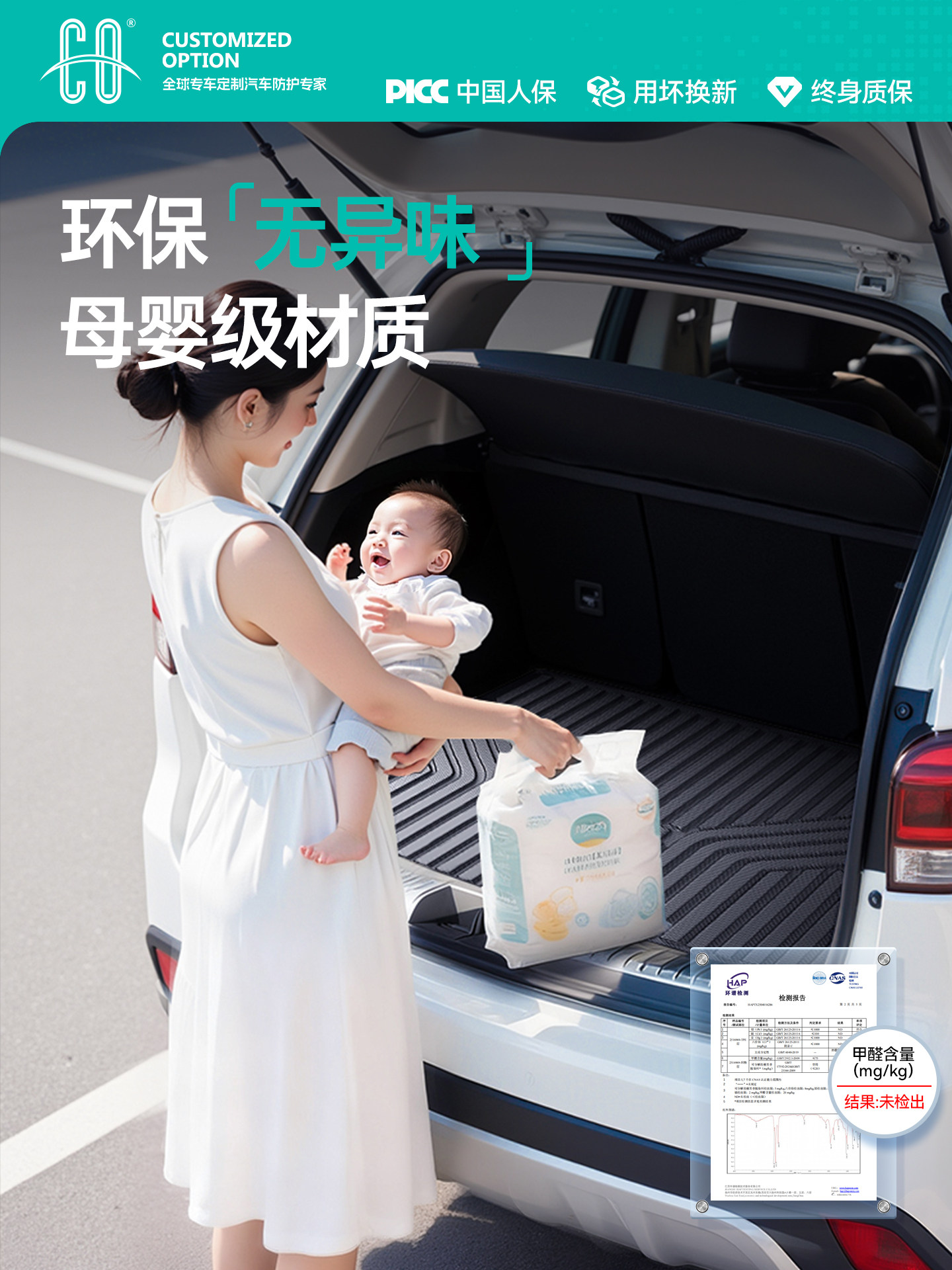 Suitable for Lynk & Co 900/03/08/09/06/Z20/01/07/Z10/05 Car Tpe Trunk Mat Emp Tail