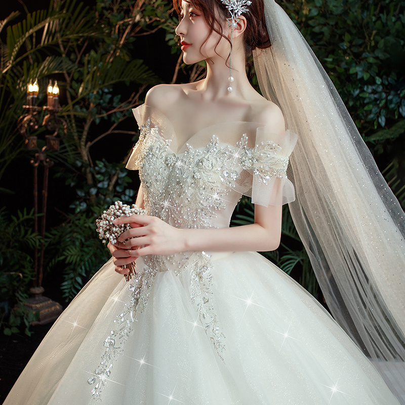 Cloak, starry sky for bride, Korean style, open shoulders, 2022 collection, suitable for teen
