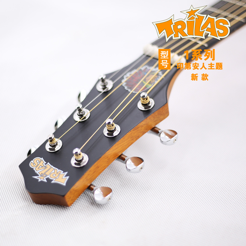 Tulas 1 Series Indian Theme Spruce Splint Notch Folk Guitar for Beginners Tulas 1 Series Indian Theme Spruce Splint Notch Folk Guitar for Beginners