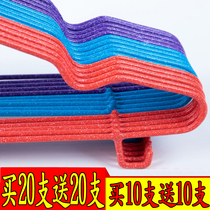 Snowflake thick adult hanger thickened drying rack drying clothes rack hanging support groove non-slip adult clothes hanging