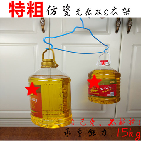 Thick double S hook adult clothes rack thick clothes rack household clothes rack clothes rack newborn baby clothes rack