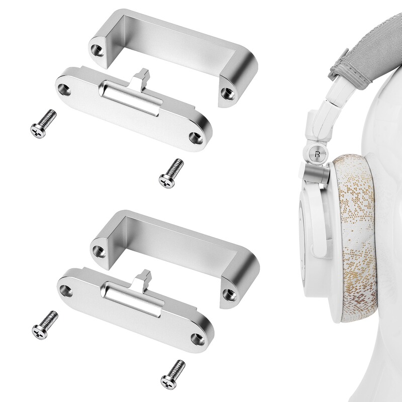 Geekria Is Suitable for Ath-M50X M50Xbt Headphones, Metal Earcup Locking Repair Kit, Headband Fixing Buckle