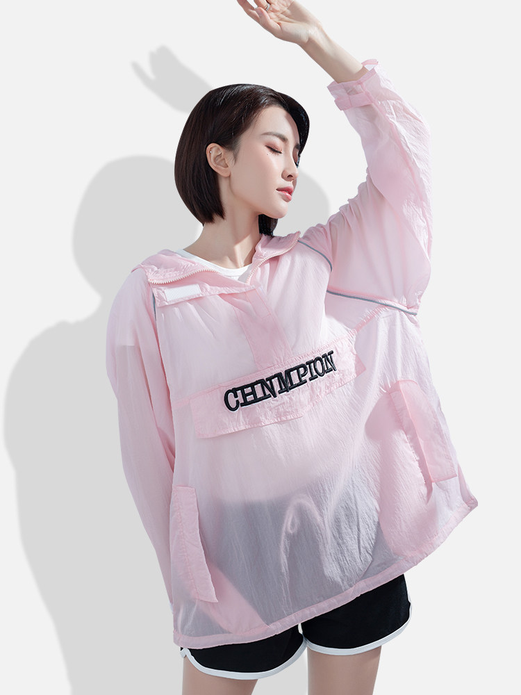 Coat women's long-sleeved spring and autumn sunscreen clothes women's anti-UV breathable short thin section wild denim sunscreen shirt Western style