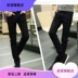 Slim Jeans hè nam 2017 Hàn Quốc phiên bản Trendblack nhỏ Feet quần quần Men Casual của Thin 