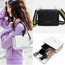 Small bag women crossbody 2021 New Tide one-shoulder portable small square bag on new texture simple white leather womens bag