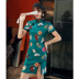 Sườn xám váy mùa hè 2020 váy gió mới của Trung Quốc phiên bản cải tiến của cô gái trẻ tính khí ngắn nhỏ 