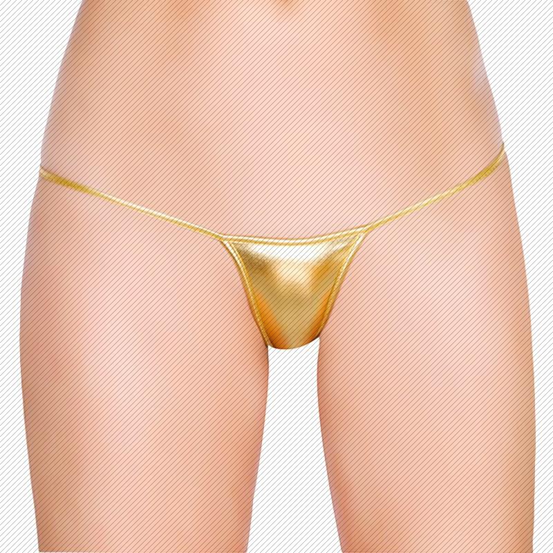 2024 Women's Patent Leather Thong Underwear, One-Piece, Hot and Sexy T-Back, European and American Style, Low-Waist, Breathable