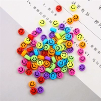 Смешанный цвет черный смайливый лицо составляет около 100 штук/сумка