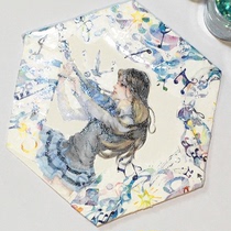 Split charging ENO moonlight special ink laser colour gold and paper adhesive sea handbills DIY decoration