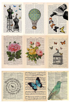 Hand account sticker Retro old newspaper map large background Paper printing Sub-surface paper printing homemade uncut