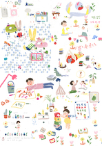 UNCUT A4 SALT SERIES SMALL CLEAR NEW LIVING HAND TENT STICKER PRINT SULPHURIC ACID PAPER ADHESIVE SUBFACE STICKER DECORATION