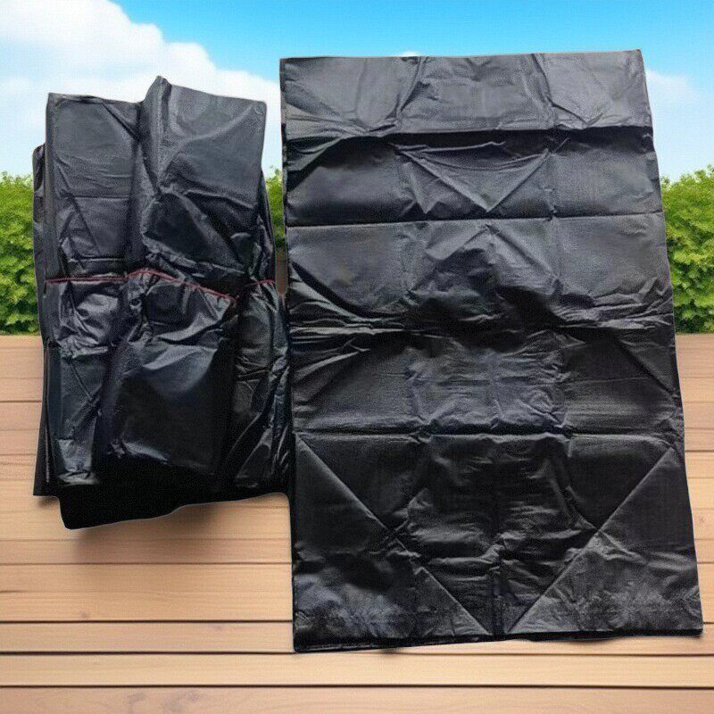 生活垃圾袋垃圾桶黑色加厚平口垃圾袋酒店商超环卫物业塑料袋