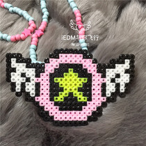 Varied Sakura Picking Bean Video Customized Necklace led Luminous Peat Flash Dick edm Jewelry Mouth Bite Hanging