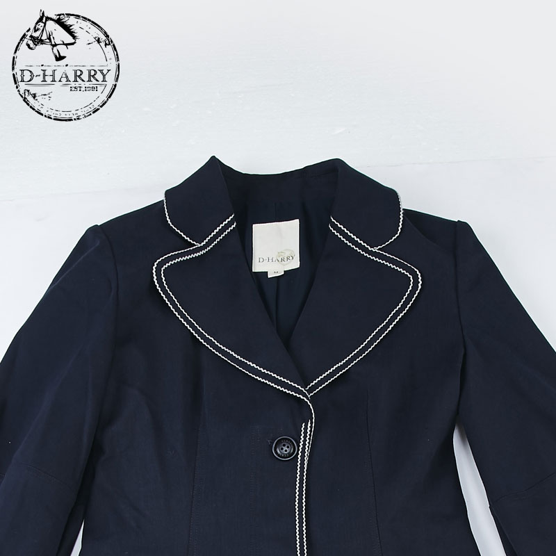 Coat Thời trang Coat DH93F96587D D-HARRY DeHaley Thu Plain Mid-Chiều dài của phụ nữ